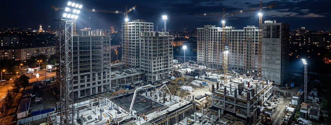 Оптове освітлення для будівельних компаній
